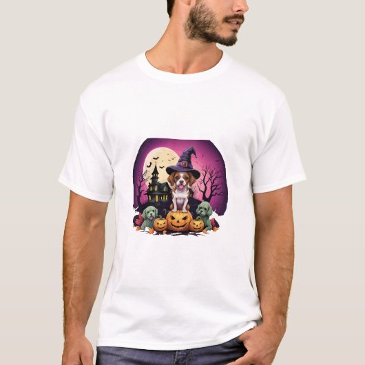 Halloween Dog Fall Lovers T-Shirt (Vorderseite)