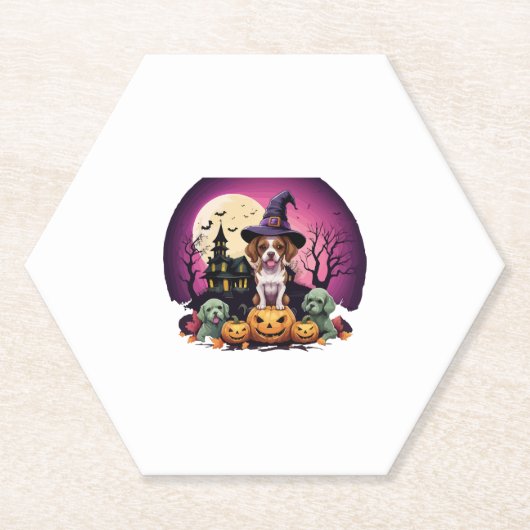 Halloween Dog Fall Lovers Untersetzer (Vorderseite)