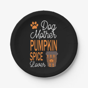 Halloween Dog Mother And Pumpkin Spice Birthday Pappteller