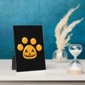 Halloween Dog Paw Fotoplatte (Seite)