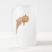 Halloween Dolphin Mattglas Bierglas (Vorderseite Links)