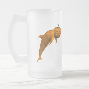 Halloween Dolphin Mattglas Bierglas