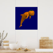 Halloween Dolphin Poster (Küche)