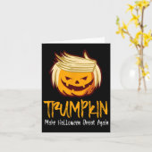 Halloween Donald Trump Kostümgeschenk-Idee Karte (Gelbe Blume)