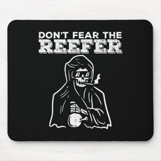 Halloween Dont Fear Reefer Grim Sensenmann Funny C Mousepad (Vorne)