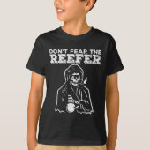 Halloween Dont Fear Reefer Grim Sensenmann Funny C T-Shirt (Vorderseite)