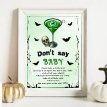 Halloween "Don't Say Baby" Baby Shower Game