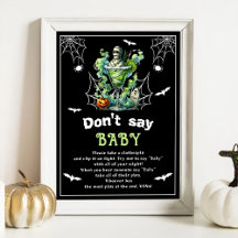 Halloween "Don't Say Baby" Baby Shower Game