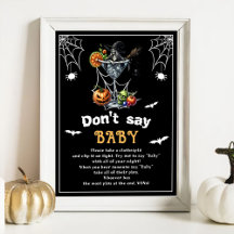 Halloween "Don't Say Baby" Baby Shower Game