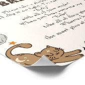 Halloween "Don't Say Baby" Baby Shower Game Poster (Ecke)