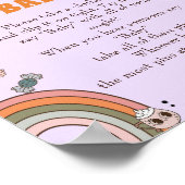 Halloween "Don't Say Baby" Baby Shower Game Poster (Ecke)