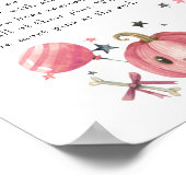 Halloween "Don't Say Baby" Baby Shower Game Poster (Ecke)