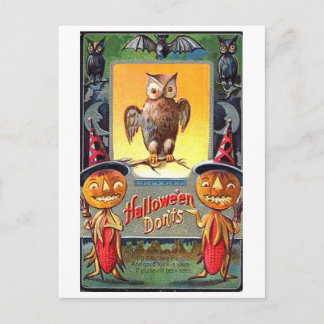 Halloween-Don'ts Postkarte