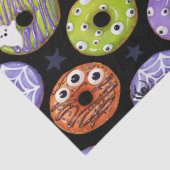 Halloween Donuts Muster. Beängstigendes Doughnut-M Seidenpapier (Detail)