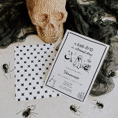 Halloween Doodle Gender Neutral Baby Shower Einladung