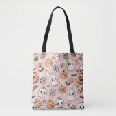 Halloween Doodle Pattern mit Ghosts & Pumpkins 2 Tasche (Vorderseite)
