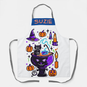 Halloween-Doodle-Schürze - Süßes gruseliges Kochge Schürze