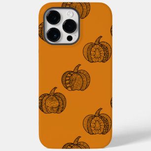 Halloween Doodles boho mandala Kürbis Herbst Case-Mate iPhone 14 Pro Max Hülle