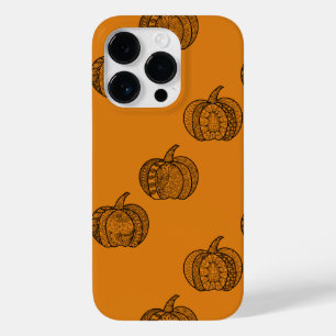 Halloween Doodles boho mandala Kürbis Herbst Case-Mate iPhone 14 Pro Hülle