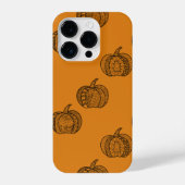 Halloween Doodles boho mandala Kürbis Herbst iPhone Hülle (Rückseite)