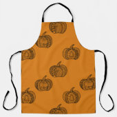 Halloween Doodles boho mandala Kürbis Herbst Schürze (Vorderseite)