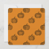 Halloween Doodles boho zentwinkeln Kürbis Herbst (Rückseite)