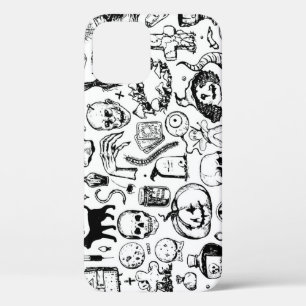 Halloween Doodles Collection, Vintager Stil. Case-Mate iPhone Hülle