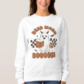 Halloween Doodles Ghost Books Lovers Sweatshirt (Vorderseite)