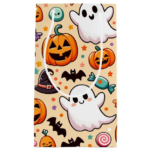 Halloween Doodles Kleine Geschenktüte (Vorderseite)