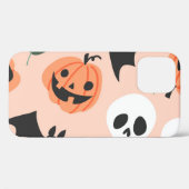 Halloween Doodles, Kürbisse, Fledermausmuster. Case-Mate iPhone Hülle (Rückseite (Horizontal))