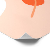 Halloween Doodles, Kürbisse, Fledermausmuster. Poster (Ecke)