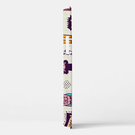 Halloween Doodles, wackeliger Cartoon nahtloses Se Case-Mate iPhone Hülle (Rückseite / Rechts)