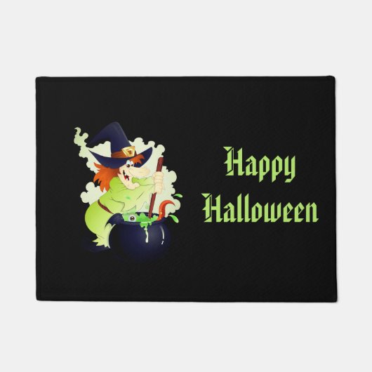 Halloween Door Mat-Hexe Fußmatte (Vorderseite)