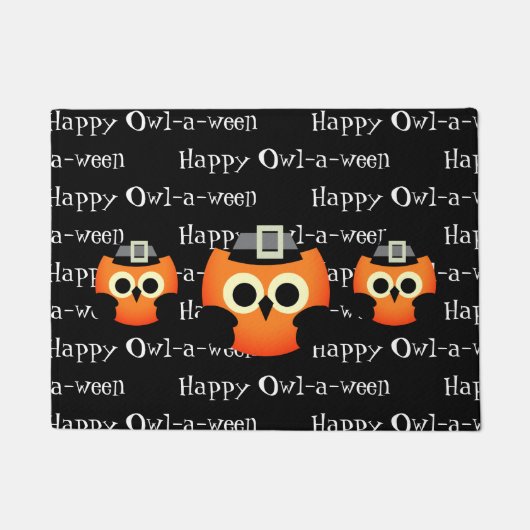 Halloween Door Mat-Owl Fußmatte (Vorderseite)
