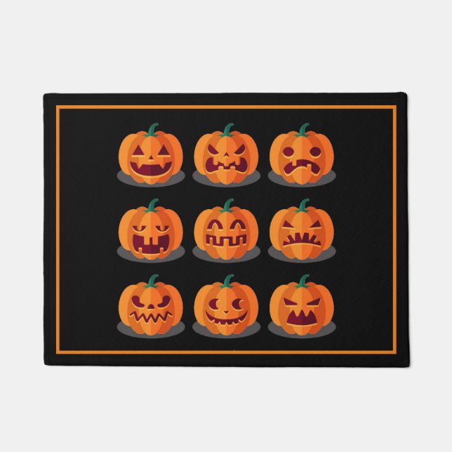 Halloween Door Mat-Pumpkins Fußmatte (Vorderseite)