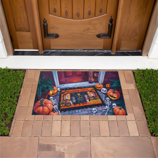 Halloween Doormat mit Pumpkins Fußmatte (Außenbereich)