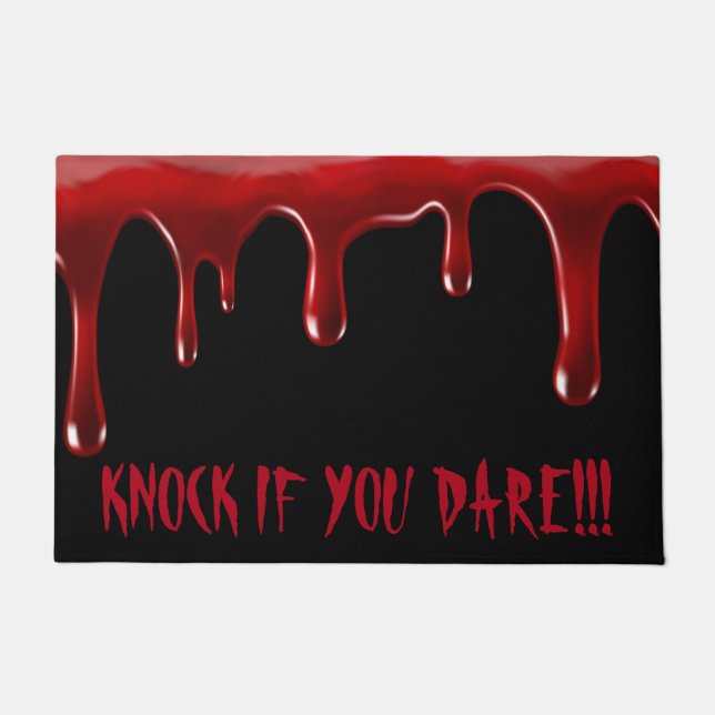 Halloween Doormat - Schlag, wenn du es wagst!!! Fußmatte (Vorderseite)