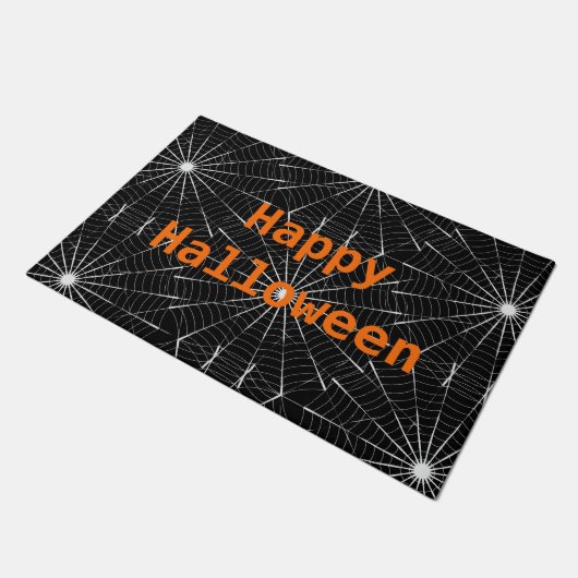 Halloween Doormat-Spider Webs Fußmatte (Schrägansicht)