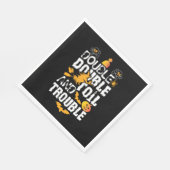 Halloween Doppelöl und Ärger zum Geburtstag Serviette (Ecke)