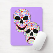 Halloween DOTD Komödie-Tragödie Schädel Mousepad (Mit Mouse)