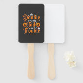 Halloween Double Double Toil and Trouble_1 Fächer (Vorne und Hinten)