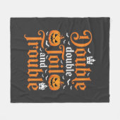 Halloween Double Double Toil and Trouble_1 Fleecedecke (Vorderseite (Horizontal))