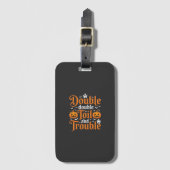 Halloween Double Double Toil and Trouble_1 Gepäckanhänger (Vorderseite Vertikal)