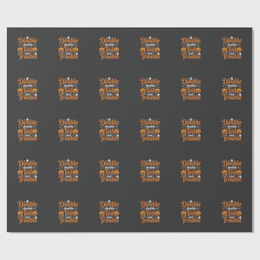 Halloween Double Double Toil and Trouble_1 Geschenkpapier (Flach)