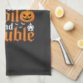Halloween Double Double Toil and Trouble_1 Geschirrtuch (Viertel Falte)