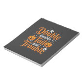 Halloween Double Double Toil and Trouble_1 Notizblock (Rotiert)
