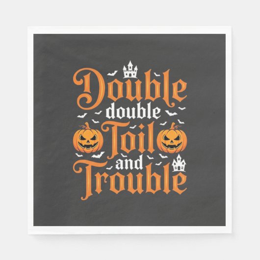 Halloween Double Double Toil and Trouble_1 Serviette (Vorderseite)