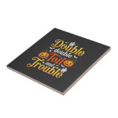 Halloween Double Double Toil and Trouble Hexe Fliese (Seite)