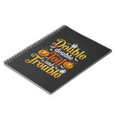 Halloween Double Double Toil and Trouble Hexe Notizblock (Linke Seite)