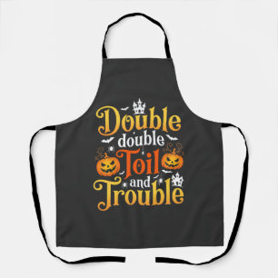 Halloween Double Double Toil and Trouble Hexe Schürze